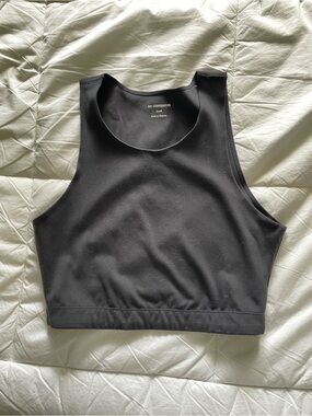 REI Black Crop Tank Top